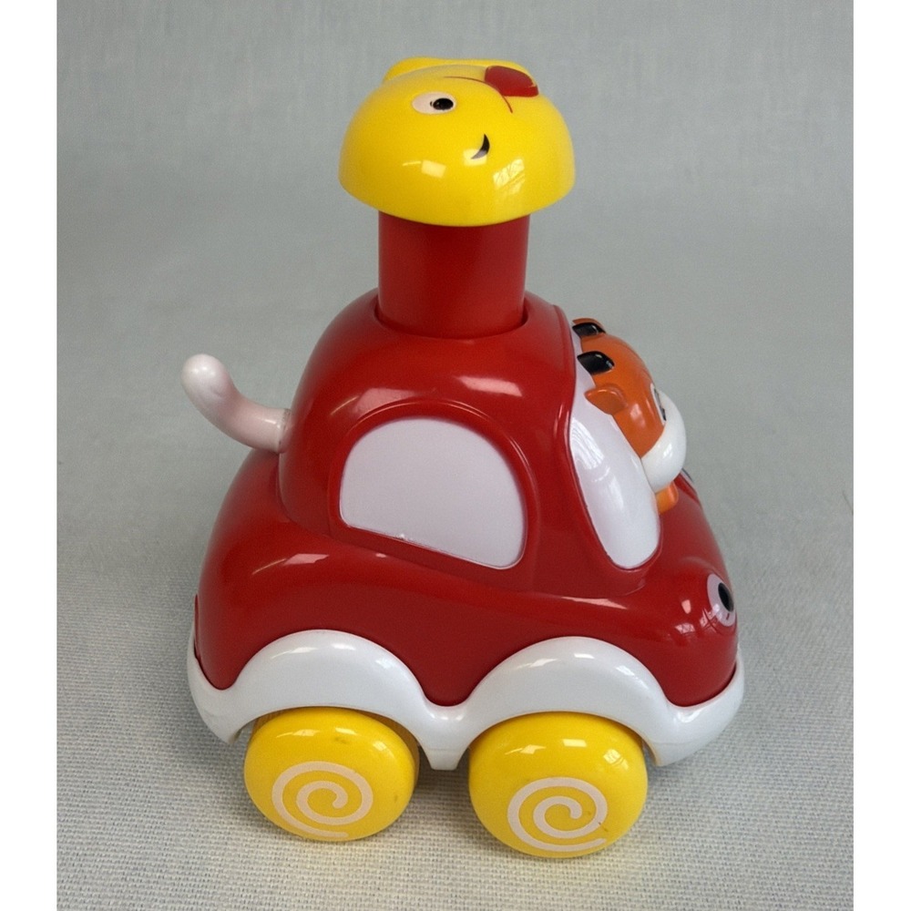 Silly‎ Racers from The Manhattan Toy Company Lot Of 2 Push & Go Cars Red Orange - Picture 11 of 13